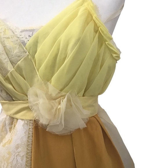 Armour Sans Anguish Patchwork Cami Dress Boho Upcycled Handmade Festival Style - Picture 4 of 8